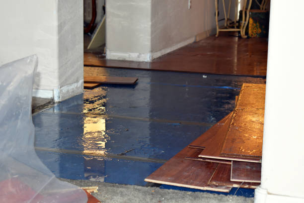 Professional Flood Damage Restoration technician working in Satartia, MS
